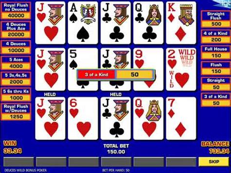 deuces wild triple play free.